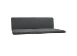 Beautissu Auflage, Graphit, Textil, 50x6x180 cm, Outdoor-Kissen