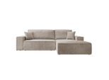 Selsey Ecksofa, Beige, Textil, L-Form, 267x167 cm, Wohnzimmer, Sofas & Couches, Wohnlandschaften, Ecksofas