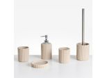 Beliani Badaccessoires, Beige, Kunststoff, 8x10x8 cm, Badaccessoires