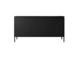 Selsey Sideboard, Schwarz, Metall, 150x77x35 cm, Wohnzimmer, Kommoden & Sideboards, Sideboards