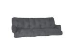 Beautissu Auflage, Graphit, Textil, 50x8x180 cm, Outdoor-Kissen