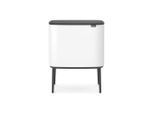 Brabantia Abfalleimer, Weiß, Kunststoff, 34 L, 54x68x31.5 cm, Küchen, Küchenausstattung, Mülleimer