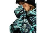 Snowboardhandschuhe ROXY "Roxy Jetty", Damen, Gr. L, grün (opal cool chaos), Kunstfaser, Handschuhe