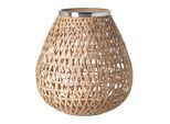 Windlicht FINK "SHONA", natur, silberfarben, B:33cm H:34,5cm Ø:33cm, Eisen, Kerzenhalter, Windlicht