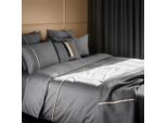 Hugo Boss Bettwäscheset , Grau , Textil , Uni , 160x210 cm , Heimtextilien, Bettwäsche, Bettwäsche