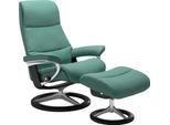 Relaxsessel STRESSLESS "View", grün (aqua grün paloma), B:78cm H:108cm T:78cm, Leder BATICK: BATICK ist ein leicht korrigiertes, durchgefärbtes und genarbtes Möbelleder, bei dem die meisten Unebenheiten und Spuren in der Regel entfernt wurden.;Leder PALOMA: PALOMA ist ein durchgefärbtes Semianilin-Möbelleder mit natürlicher Narbung.;ROHLEDER Stoff Q2 FARON: Ein fester zuverlässiger Bouclé mit eine