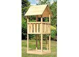 Spielturm KONIFERA "Rosie A", beige (natur), Spieltürme, KinderB:107cm H:291cm T:107cm, Holzwerkstoff, Spielturm, BxTxH: 107x107x291 cm, B:107cm H:291cm T:107cm