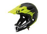 Fahrradhelm CRATONI "MTB Fahrradhelm C-Maniac 2.0MX schwarz/lime matt" Gr. 2, schwarz (schwarz, lime), Helme, 2, 100% Erzeugnis unbest Zusammensetzg EuZ., Fahrradhelm