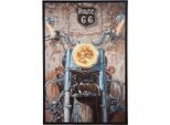 Leinwandbild GILDE "Bild rechteckig Motorcycle", farbe rahmen: schwarz, farbe bild(er): braun, silberfarben, B:82,5cm H:123cm T:4cm, Poly-Leinwand, Bilder, Leinwandbild