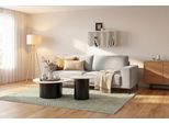 3-Sitzer OTTO HOME "OLAND Struktur fein, Sofa, B: 224 cm, Skandi-Design", braun (latte), B:224cm H:85cm T:83cm, 100% Polyester, Sofas, 3-Sitzer, Struktur, Flachgewebe, Luxus-Microfaser, Boucle