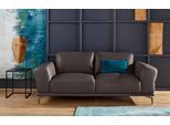 2-Sitzer W.SCHILLIG "montanaa", braun (braun z59), B:192cm H:78cm T:94cm, Sofas, 2-Sitzer, mit Metallfüßen in Bronze pulverbeschichtet, Breite 192 cm