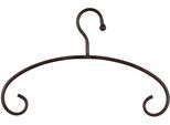 Kleiderbügel AMBIENTE HAUS "Kleiderbügel aus eisen - antikbraun", braun (antikbraun), B:40cm H:27cm T:2cm, Eisen, Kleiderbügel, Kleiderbügel