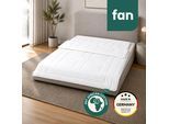 Naturfaserbettdecke FAN "African Cotton, 135x200 cm und weitere Größen", beige, B:155cm L:220cm, Bezug: 100% Baumwolle. Füllung: 100% Lyocell (TENCEL™), Bettdecken, Naturfaserbettdecke, Bettdecke für Winter oder Sommer. Hergestellt in Deutschland