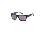 Hugo Boss Heren 58mm Matte Zwarte Blauwe Zonnebril HG0176-S-0VK-IR