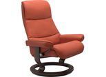 Relaxsessel STRESSLESS "View", rot (henna paloma), B:78cm H:105cm T:78cm, Leder BATICK: BATICK ist ein leicht korrigiertes, durchgefärbtes und genarbtes Möbelleder, bei dem die meisten Unebenheiten und Spuren in der Regel entfernt wurden.;Leder PALOMA: PALOMA ist ein durchgefärbtes Semianilin-Möbelleder mit natürlicher Narbung.;ROHLEDER Stoff Q2 FARON: Ein fester zuverlässiger Bouclé mit einem str