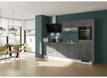Hängeschrank IMPULS KÜCHEN "Prag", in drei Breiten, Höhe: 57,9 cm", grau (beton, optik schiefer dunkelgrau), B:50cm H:57,9cm T:34,2cm, Dekorfolie, Holzwerkstoff, Schränke, Hängeschrank, vormontiert, mit Drehtür und einem verstellbaren Fachboden