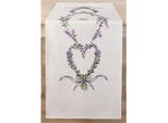 Stickläufer "Lavendel-Herz"