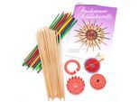 Strohstern-Set, bunt