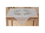 Stickmitteldecke "Rehe Winterlandschaft"
