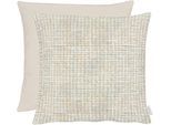 Dekokissen APELT "Molly", beige (natur), B:46cm L:46cm, Obermaterial: 100% Polyester, Dekokissen_Sitzkissen_Kissenhüllen, Dekokissen, Rückseite Uni Samt