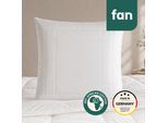Kopfkissen FAN "African Cotton, 40x80 & 80x80 cm", beige, B:80cm L:80cm, Bezug: 100% Baumwolle. Füllung: 60% Polyester, 40% Lyocell, Kopfkissen, Kopfkissen, Kopfkissen mit hochwertigem Baumwollbezug (KBA), Made in Germany, Topseller
