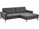 Ecksofa DIE PLANBAR "PN-EM20028 L-Form ohne Kopfstützen", grau (anthrazit), B:248cm H:89cm T:179cm, Sofas, Ecksofa, wahlweise mit motorischem Canape