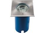 Einbauleuchte HEITRONIC "Potsdam", silber (edelstahlfarben), B:11cm H:15,4cm T:15cm, Leuchten, LED Bodeneinbaustrahler LED Bodeneinbauleuchte, Bodenlampe, Bodeneinbauleuchte, begehbar, staub- und wasserdicht