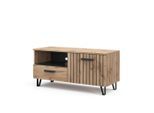 Vicco Lowboard, Braun, Holzwerkstoff, 3 Fächer, 1 Schubladen, Rechteckig, 100.2x48.5x38 cm, Wohnzimmer, Wohnwände, Lowboards, Lowboards stehend