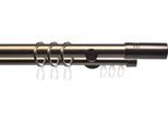 Gardinenstange LIEDECO "CELZYLIN02SG2L" Gr. 4, braun (bronzefarben), L:240cm Ø:25mm, Metall, Gardinenstangen, Gardinenstange, 2-läufig im Fixmaß Ø 25/20 mm