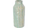 Dekovase I.GE.A. "Vase aus Keramik", blau (hellblau), B:9cm H:21cm, Keramik, Vasen, Dekovase, Dekovase Blumenvase Modern für Tischdeko Tischvase Deko Trockenblume
