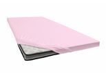 Spannbettlaken JANINE "TOPPER 5001", rosa (zartrosa), 1 Stk., Jersey-Elasthan, 180x200 180x210 180x220 190x200 190x210 190x220 200x200 200x210 200x220 10cm, Jersey-Elasthan, Obermaterial: 95% Baumwolle, 5% Elasthan, Bettlaken, Spannbettlaken, mit Rundumgummizug