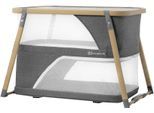 Baby-Reisebett KINDERKRAFT "SOFI", Baby, Gr. Liegefläche B/L: 51cm x 91cm, kein Härtegrad, grau, Kunststoff, Polyester, Babybetten, mit Laufgitterfunktion