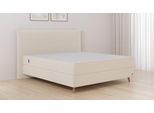 BRUNO Boxspringbett Premium 240x200cm in Beige | Matratzen-Härtegrad: Links H3 / Rechts H3 | mehrfach ausgezeichnet in Design & Qualität
