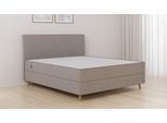BRUNO Boxspringbett Premium 240x200cm in Glory Taupe | Matratzen-Härtegrad: Links H2 / Rechts H2 | mehrfach ausgezeichnet in Design & Qualität