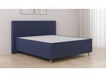 BRUNO Boxspringbett Premium 240x200cm in Blau | Matratzen-Härtegrad: Links H2 / Rechts H2 | mehrfach ausgezeichnet in Design & Qualität