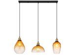 Globo , Klar, Schwarz, Messingfarben , Metall, Glas , 25x120x91 cm ,