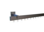 Gardinenstange INDEKO "Bern", silber (satin, silberfarben), L:440cm, Aluminium, Gardinenstangen, Gardinenstange, Innenlauf Komplett-Set inkl. Gleitern und Montagematerial