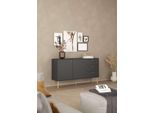 Sideboard HOME AFFAIRE "Bodo, Aufbewahrung, Schubladenschrank, Sideboard", grau (grau matt), B:147,2cm H:81,7cm T:39,1cm, Sideboards, Sideboard, Kommode mit 2 Türen, 3 Schubladen, Breite 147 cm