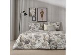 Bettwäsche APELT "Lutetia", taupe, grau, B/L: 135cm x 200cm, 1 Stk., 1 Stk., Satin (Bio-Baumwolle), B/L: 80cm x 80cm, 2, Satin (Bio-Baumwolle), Bezug: 100% Baumwolle, Bettwäsche, Bettwäsche, Bettwäsche-Set mit Reißverschluss, Baumwoll-Satin, Digitaldruck