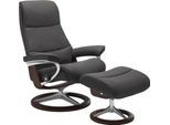 Relaxsessel STRESSLESS "View", grau (rock paloma), B:78cm H:108cm T:78cm, Leder BATICK: BATICK ist ein leicht korrigiertes, durchgefärbtes und genarbtes Möbelleder, bei dem die meisten Unebenheiten und Spuren in der Regel entfernt wurden.;Leder PALOMA: PALOMA ist ein durchgefärbtes Semianilin-Möbelleder mit natürlicher Narbung.;ROHLEDER Stoff Q2 FARON: Ein fester zuverlässiger Bouclé mit einem str