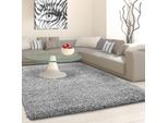 Hochflor-Teppich AYYILDIZ TEPPICHE "Life Shaggy 1500 , auch als Läufer und in Rund erhältlich" Gr. 8, grau (hellgrau), B:300cm H:30mm L:400cm, Kunstfaser, Teppiche, Hochflor-Teppich, Langflor, uni, große Farb- und Größenauswahl. Wohnzimmer, alle Räume