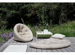 Gartensessel KARUP DESIGN "Nido out™, Loungesessel, Hocker, Chillsessel, Relaxsessel", weiß, B:85cm H:75cm T:90cm, Sessel, Gartensessel, Outdoor geeignet, Schmutz- und Wasserabweisend, Made in Europe
