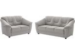 Polstergarnitur SIT & MORE "Savona", grau (hellgrau), H:90cm T:90cm, Sitzmöbel-Sets, Polstergarnitur, Set: 2- & 3er-Sofa, mit Federkern