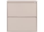 Schuhschrank SPINDER DESIGN, grau (silky taupe), B:75cm H:77,5cm T:23cm, Metall, Schränke, Schuhschrank, Metall, Breite 75 cm