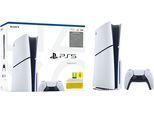 PLAYSTATION 5 Spielekonsole "PS5 Disk Edition (Slim)", weiß, schwarz, B:9,6cm H:35,8cm T:21,6cm, Spielekonsolen, Spielekonsole
