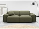 2,5-Sitzer HOME AFFAIRE "Glimminge auch in Breitcord, Feincord + Easy care-Bezug", grün, B:214cm H:71cm T:101cm, 96% Polyester, 4% Polyacryl, Sofas, 2 5-Sitzer, besondere Kedernähte, Zierkissen
