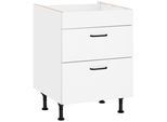 Kochfeldumbauschrank OPTIFIT "Elga", weiß (weiß, weiß), B:60cm H:87cm T:58,4cm, Holzwerkstoff, Schränke, Kochfeldumbauschrank, mit Soft-Close-Funktion, höhenverstellbare Füße, Breite 60 cm