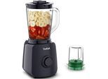 TEFAL Standmixer "Blendforce Essential", schwarz, B:17,9cm H:37cm T:18,7cm, Zerkleinerer, 1 L, 2 Geschwindigkeitsstufen, Pulsmodus, inkl. Zerkleinerer, Standmixer
