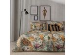 Bettwäsche APELT "Diego", bunt (beige, taup), B/L: 155cm x 220cm, 1 Stk., 1 Stk., Satin (Bio-Baumwolle), B/L: 80cm x 80cm, 2, Satin (Bio-Baumwolle), Bezug: 100% Baumwolle, Bettwäsche, Bettwäsche, Bettwäsche-Set mit Reißverschluss, Baumwoll-Satin, Digitaldruck