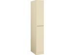 Apothekerschrank WIHO KÜCHEN "Unna", beige (front und korpus: magnolia), B:30cm H:200cm T:57cm, Schränke, Apothekerschrank, Auszug mit 4 Ablagefächern